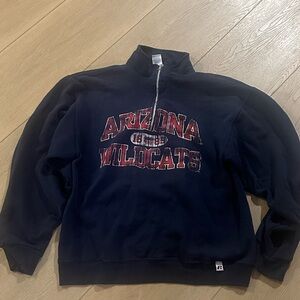 University of Arizona Navy Oversized Half Zip